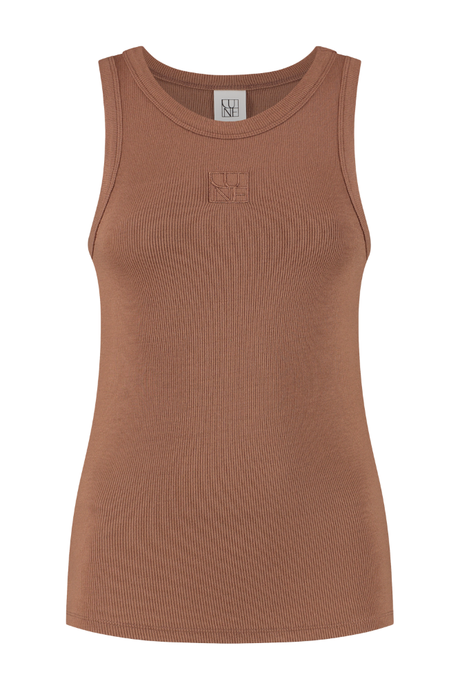 Mila Logo soft tanktop - Toffee