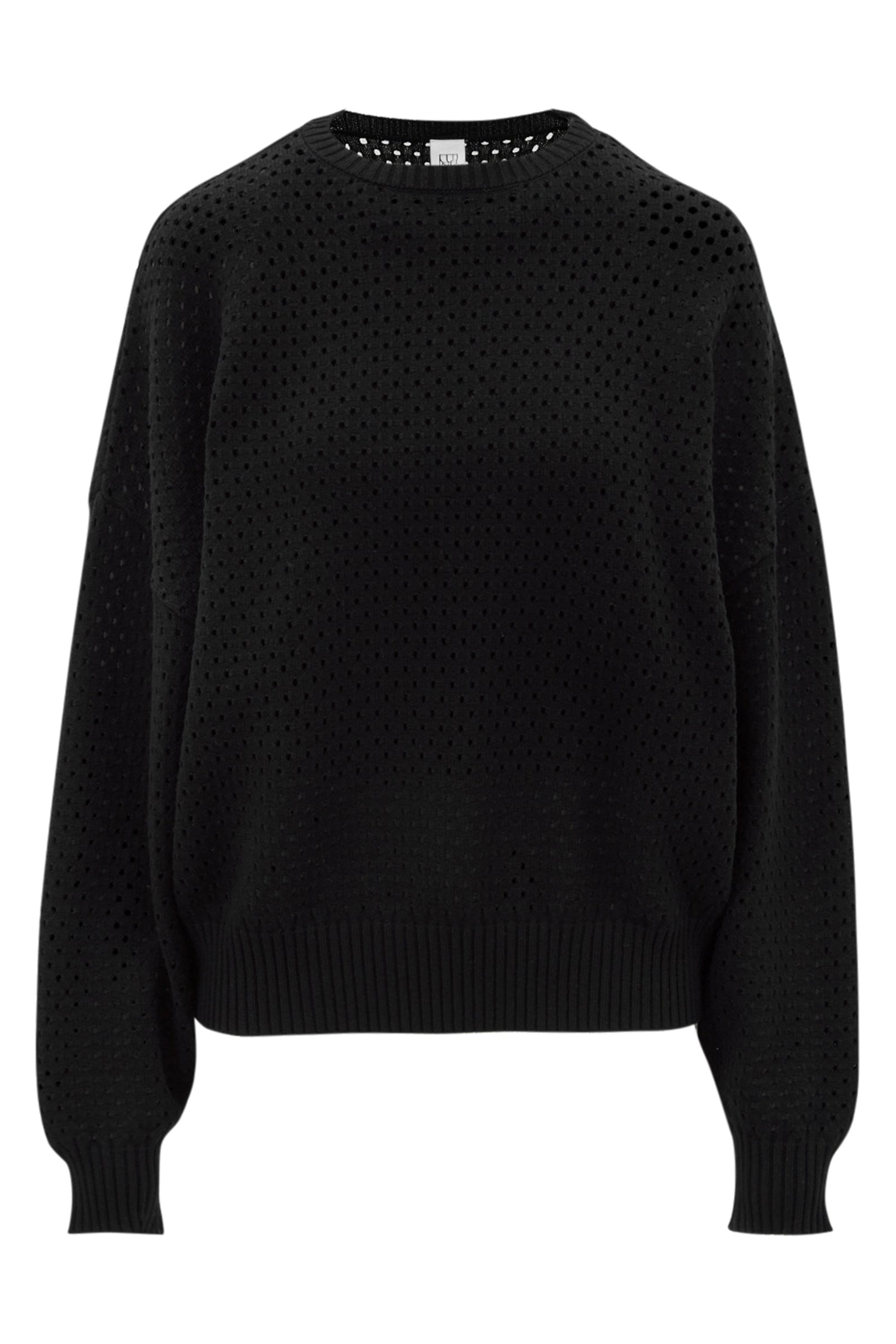 Olly Crochet Sweater - Black