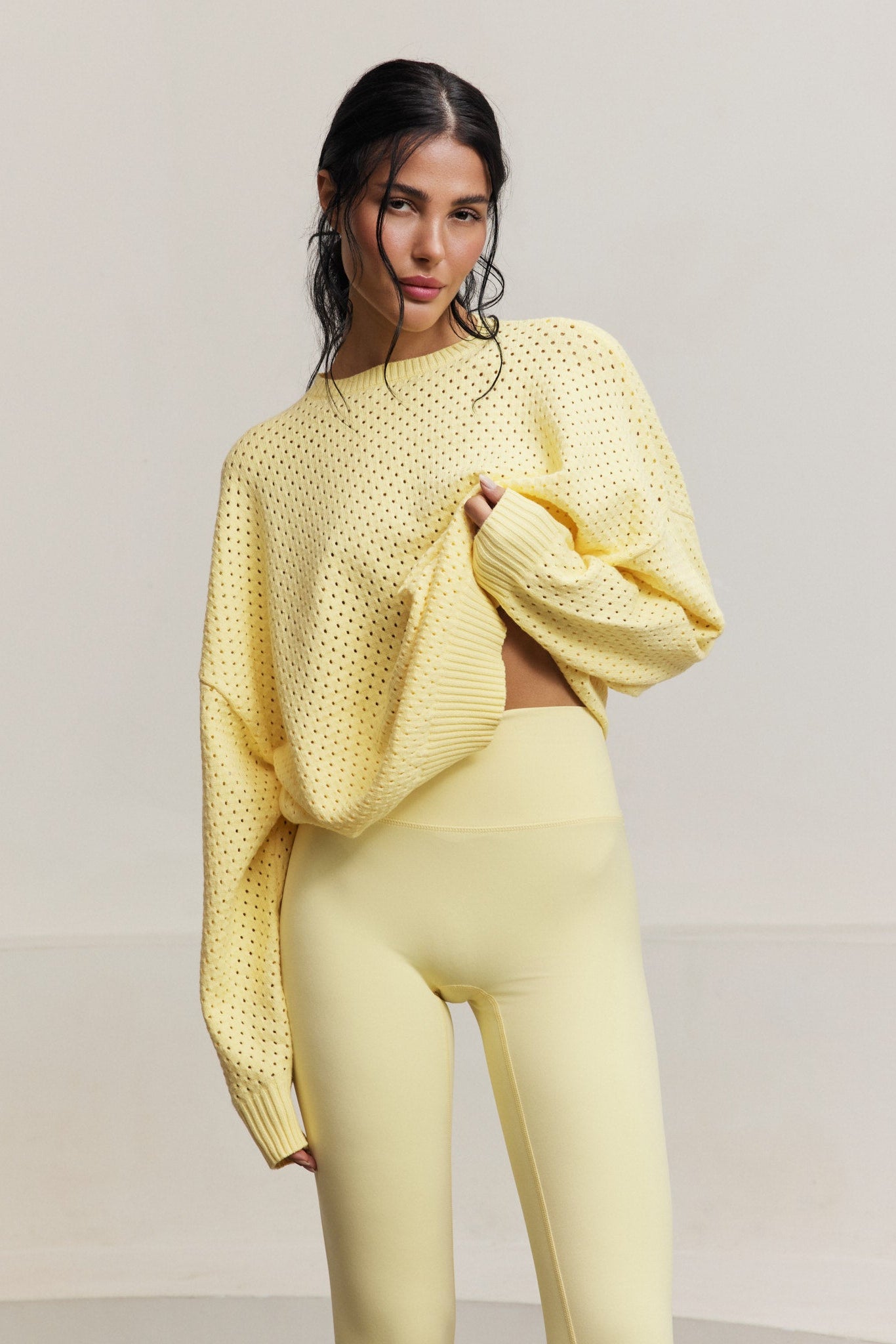 Olly Crochet Sweater - Vanilla