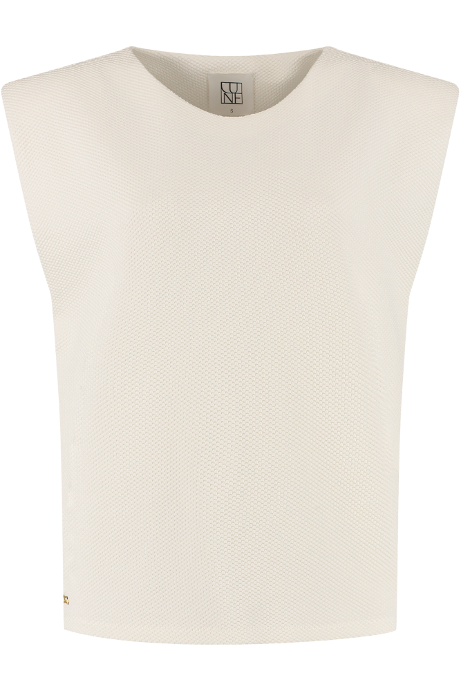 Moon Padded Shoulder Top - Marshmellow