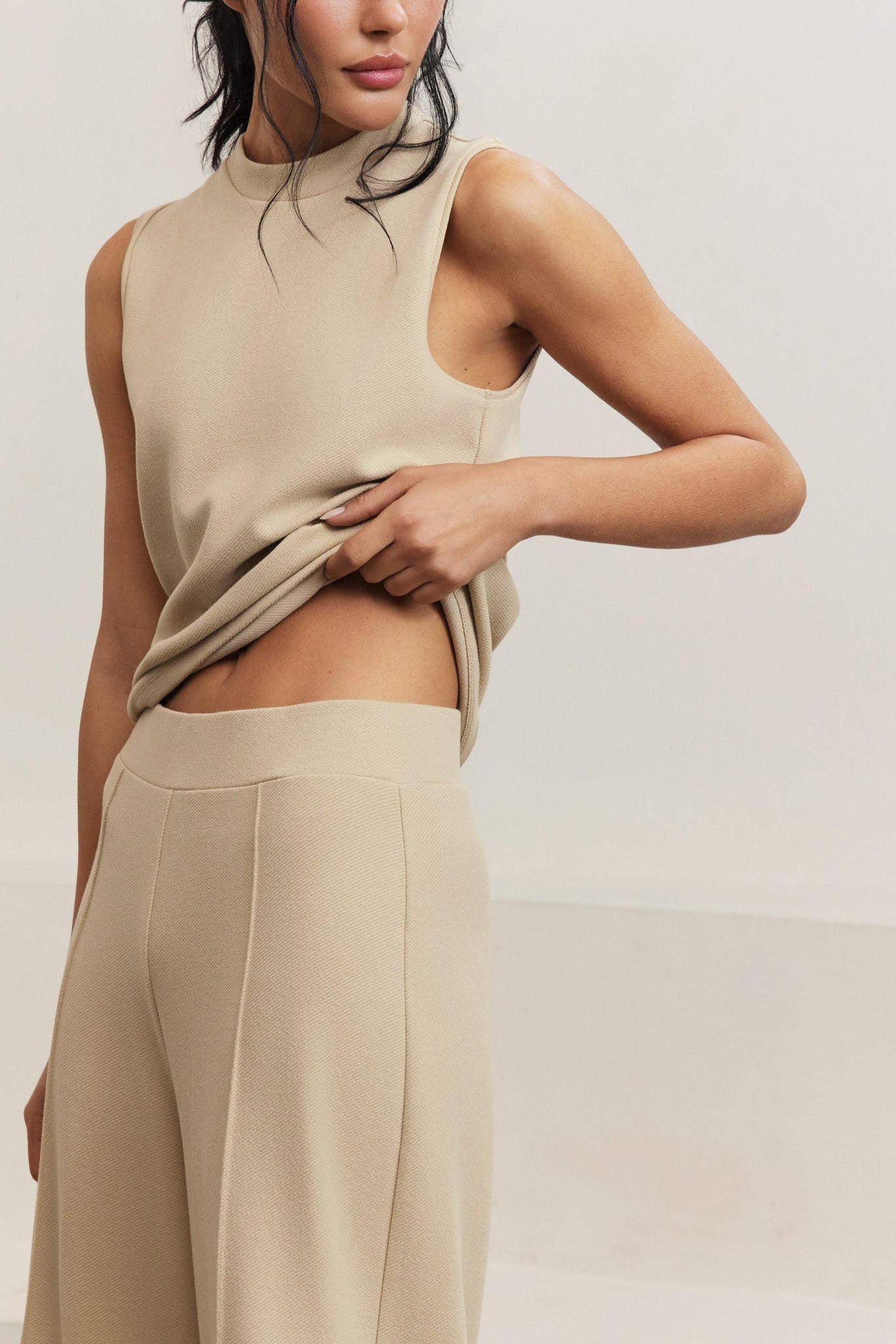 Forest Capri Pants - Champagne