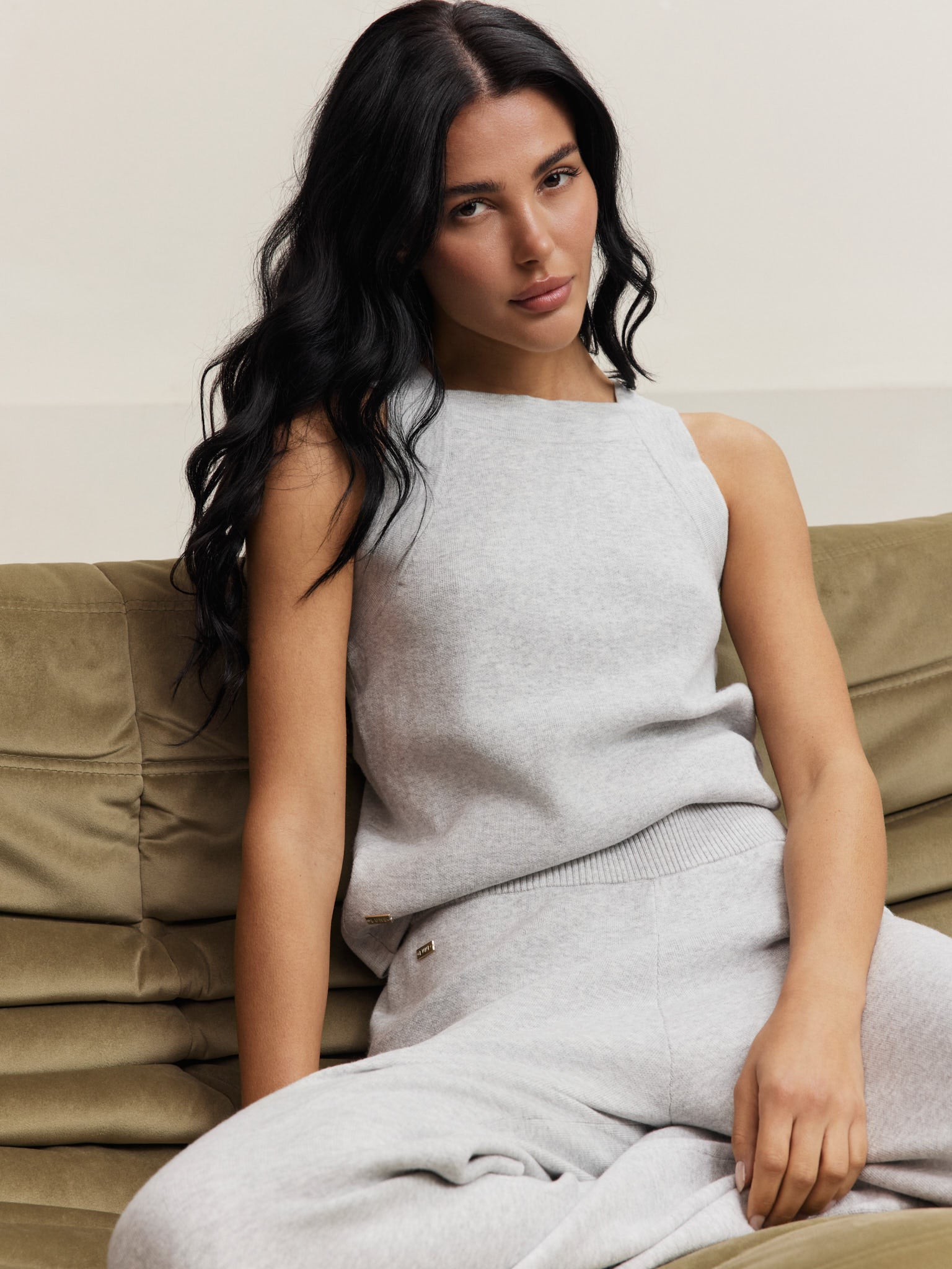 Olly Tank - Grey Melange