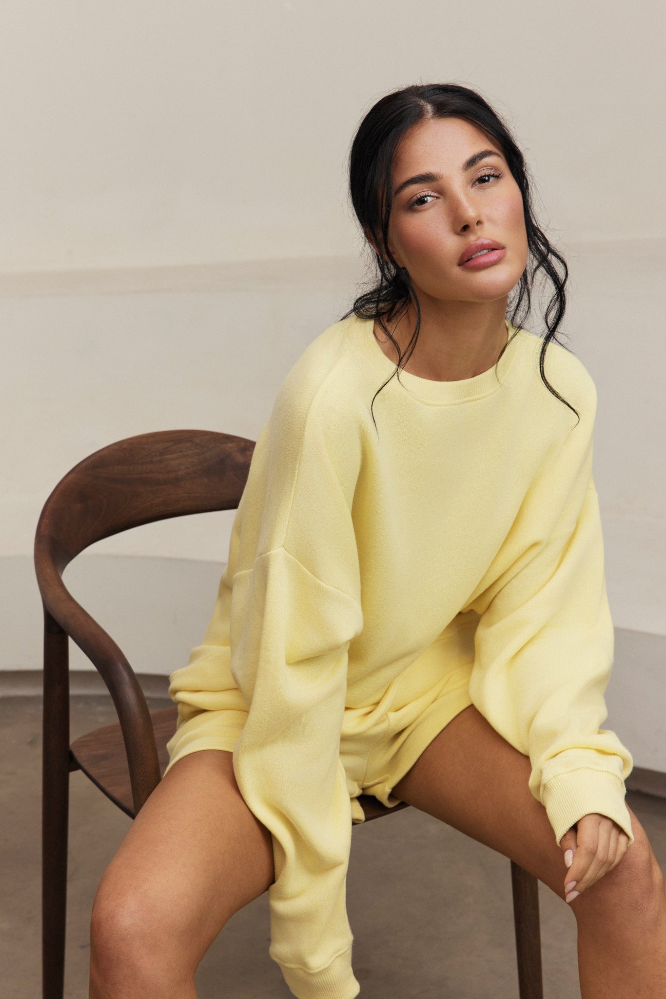 Amelia Crewneck Sweatshirt - Vanilla