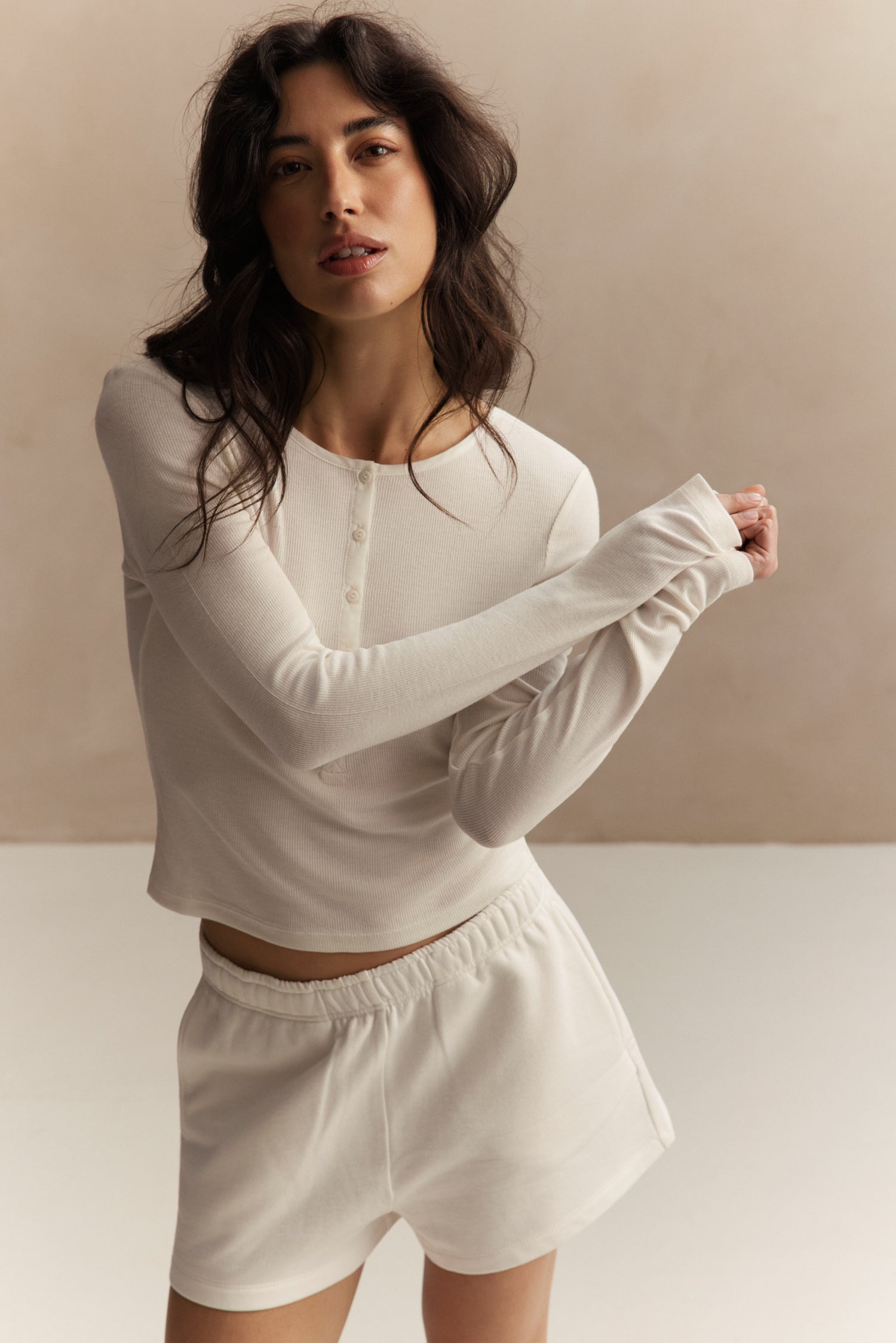 Mila Henley - Crème