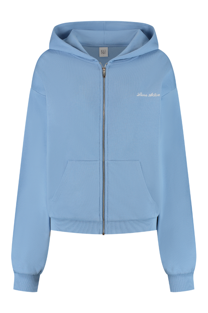 Zoya Zip Up Hoodie Sweatshirt - Brilliant Blue