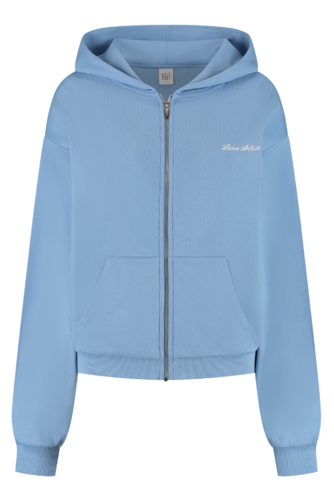 Zoya Zip Up Hoodie Sweatshirt - Brilliant Blue