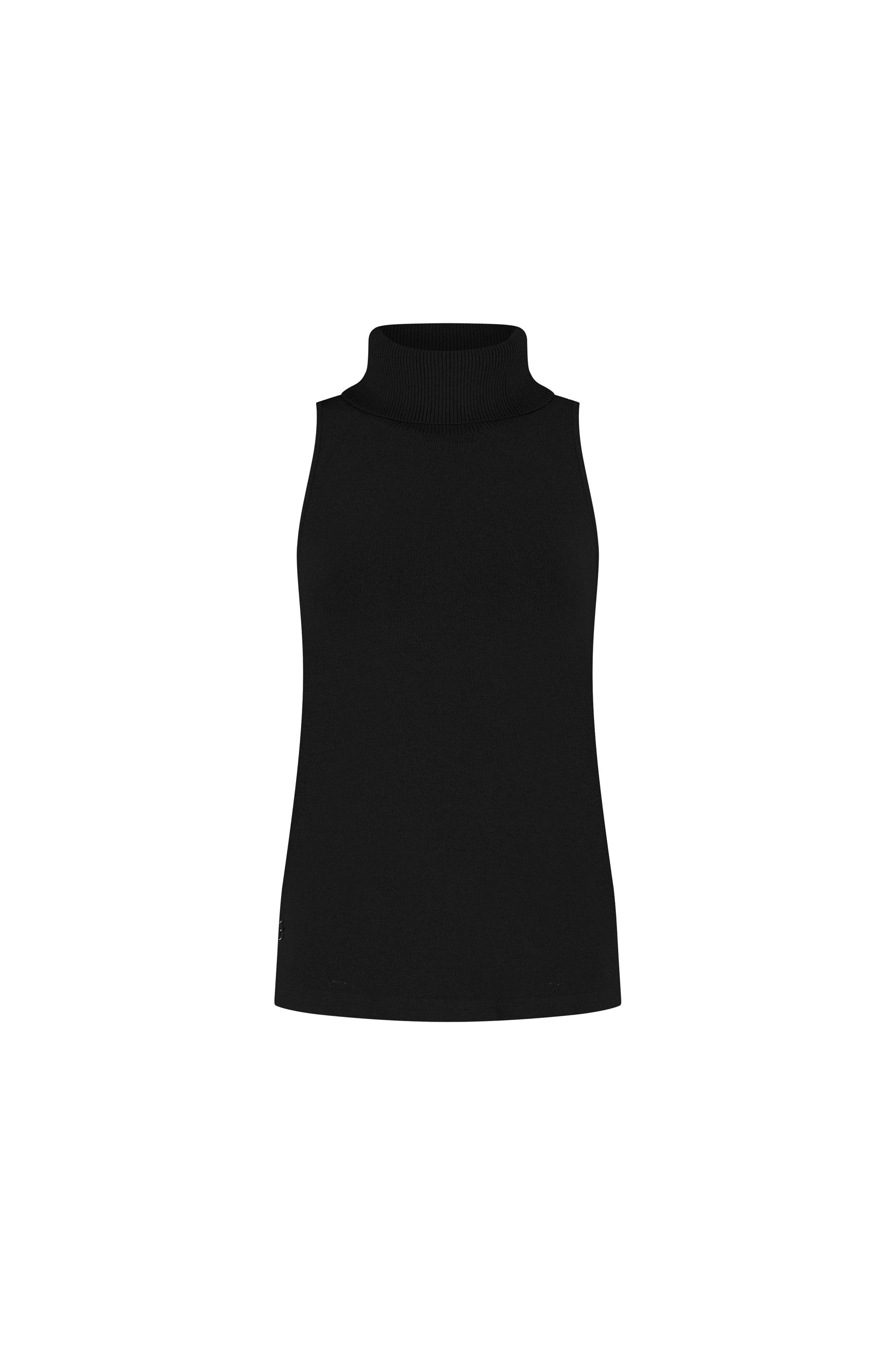 Olly Sleeveless Turtleneck - Black