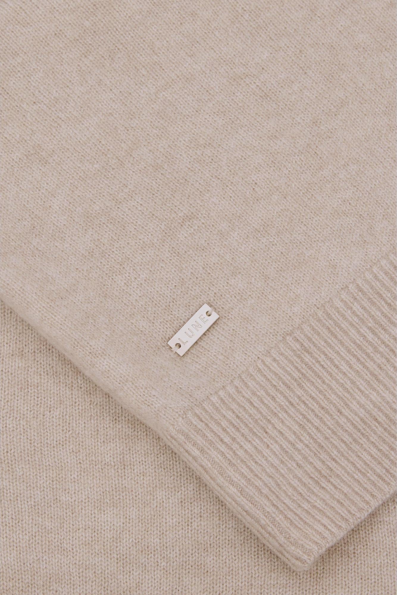 LANA cashmere cardigan - Beige Melange