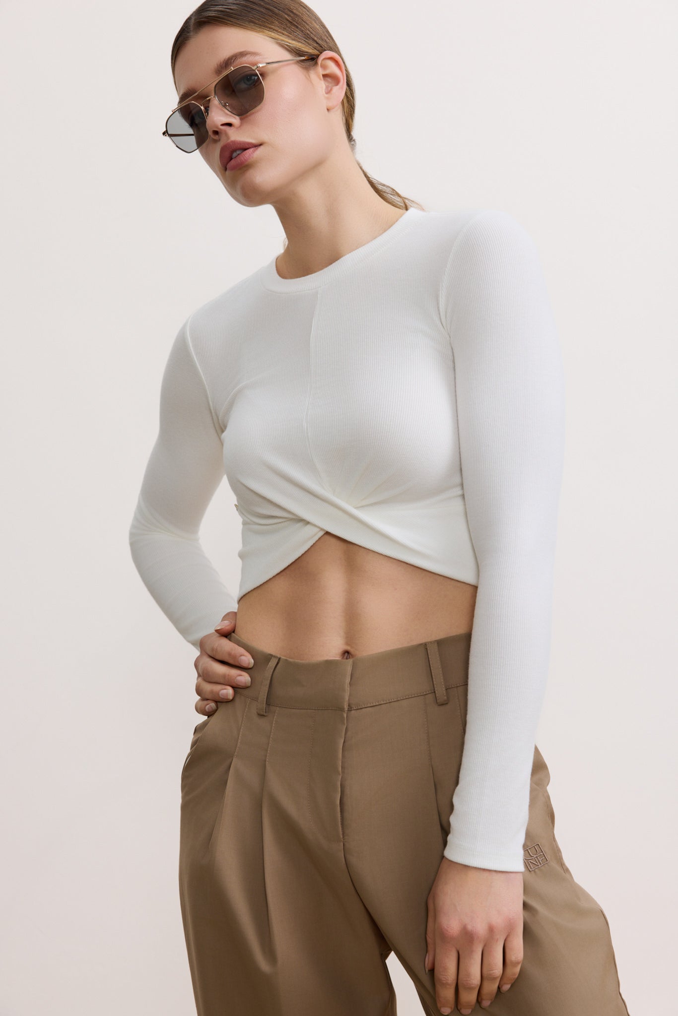 Mila Soft Twist Longsleeve - Marshmellow