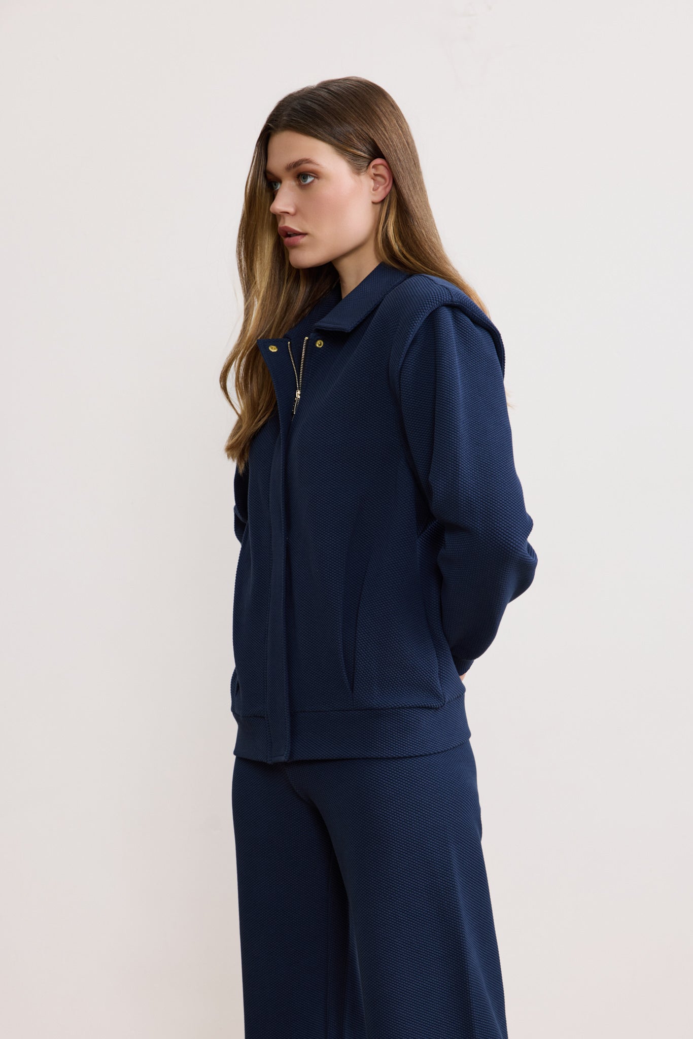 Moon Classic Jacket W Removable Sleeves - Dark Blue