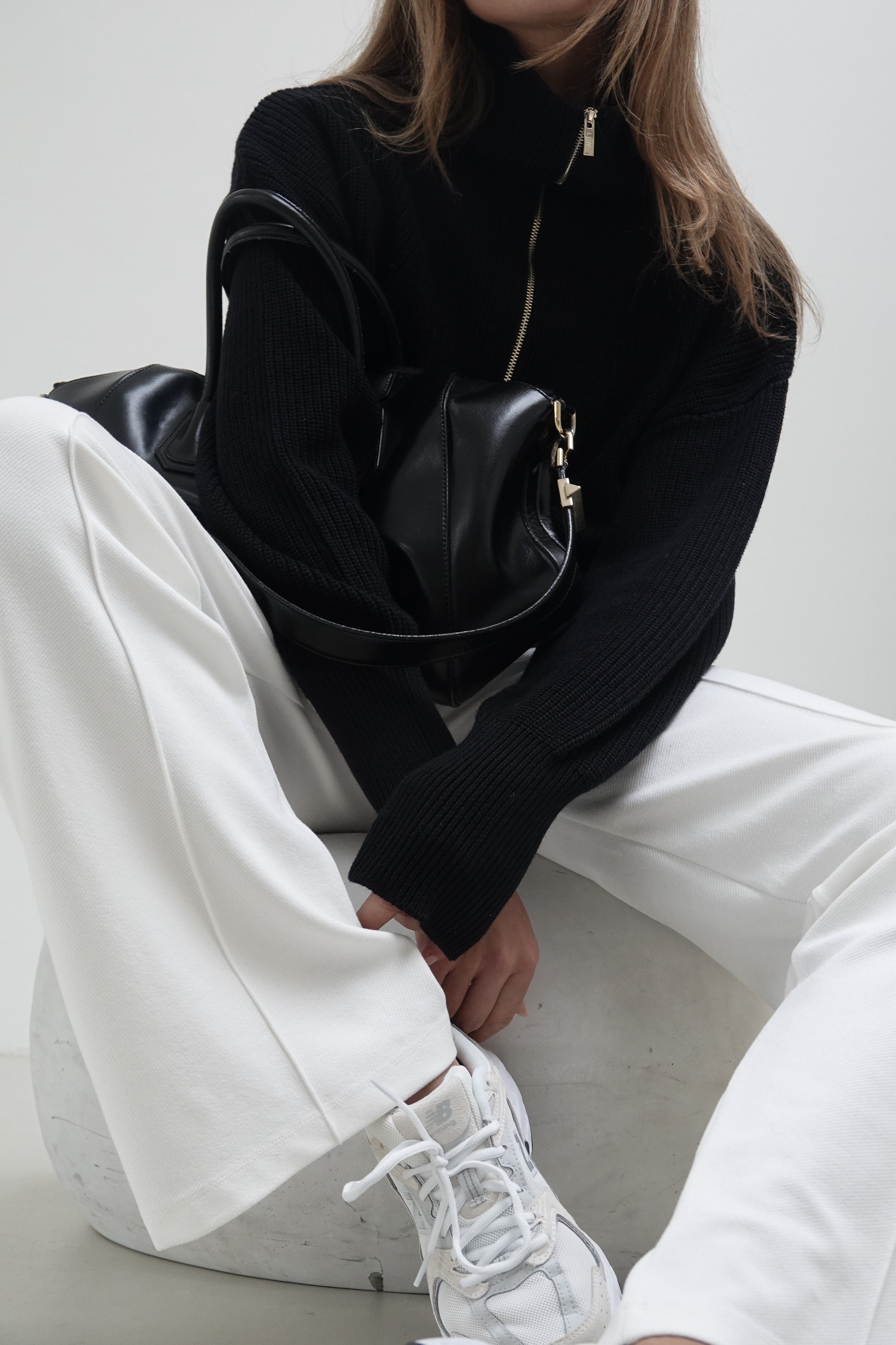 Olly Half-Zip Sweater - Black