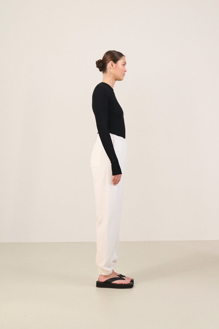 ZANE 100% ORGANIC COTTON jogger - Marshmellow