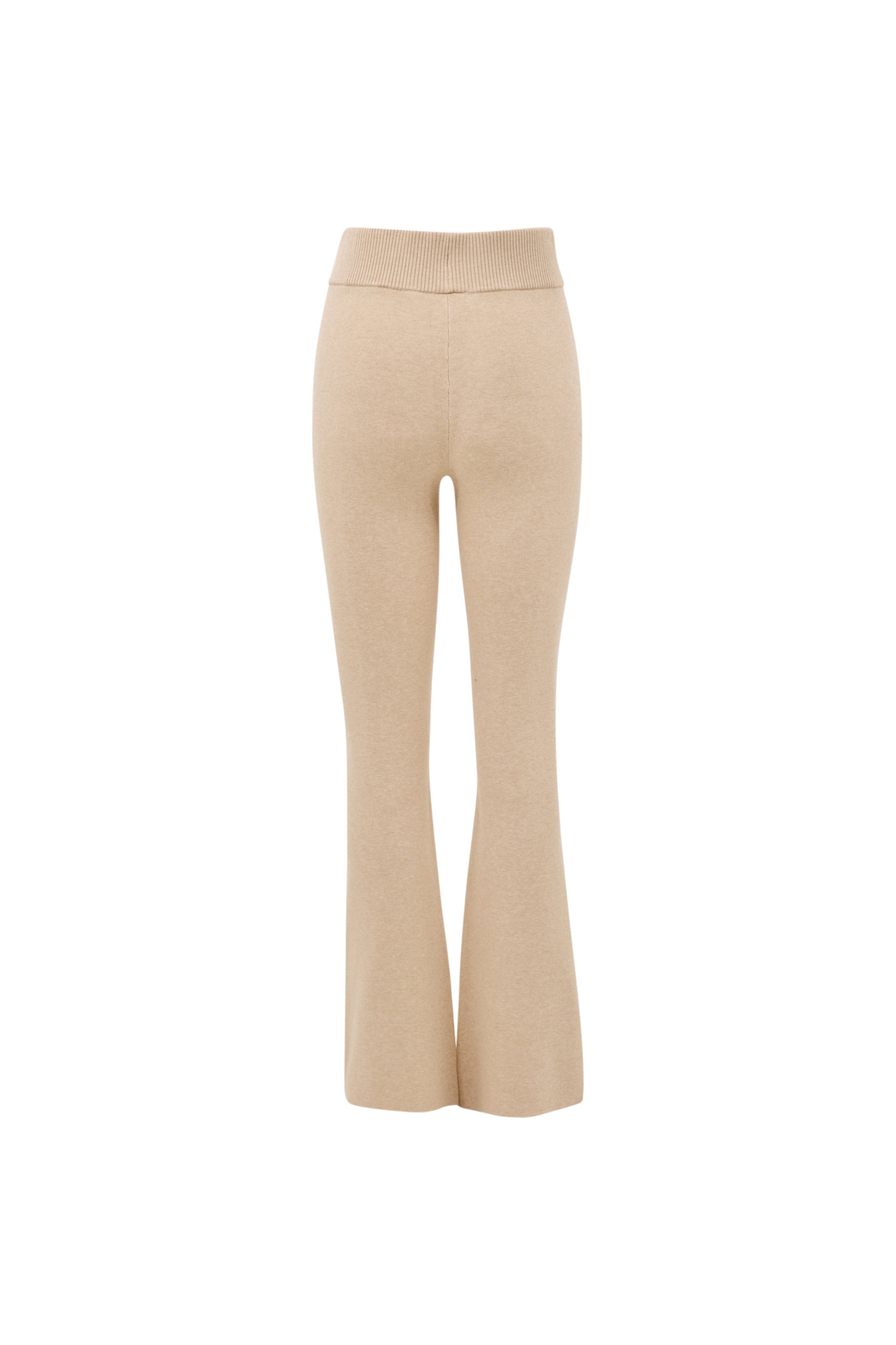 OLLY Flare pants - Beige Melange