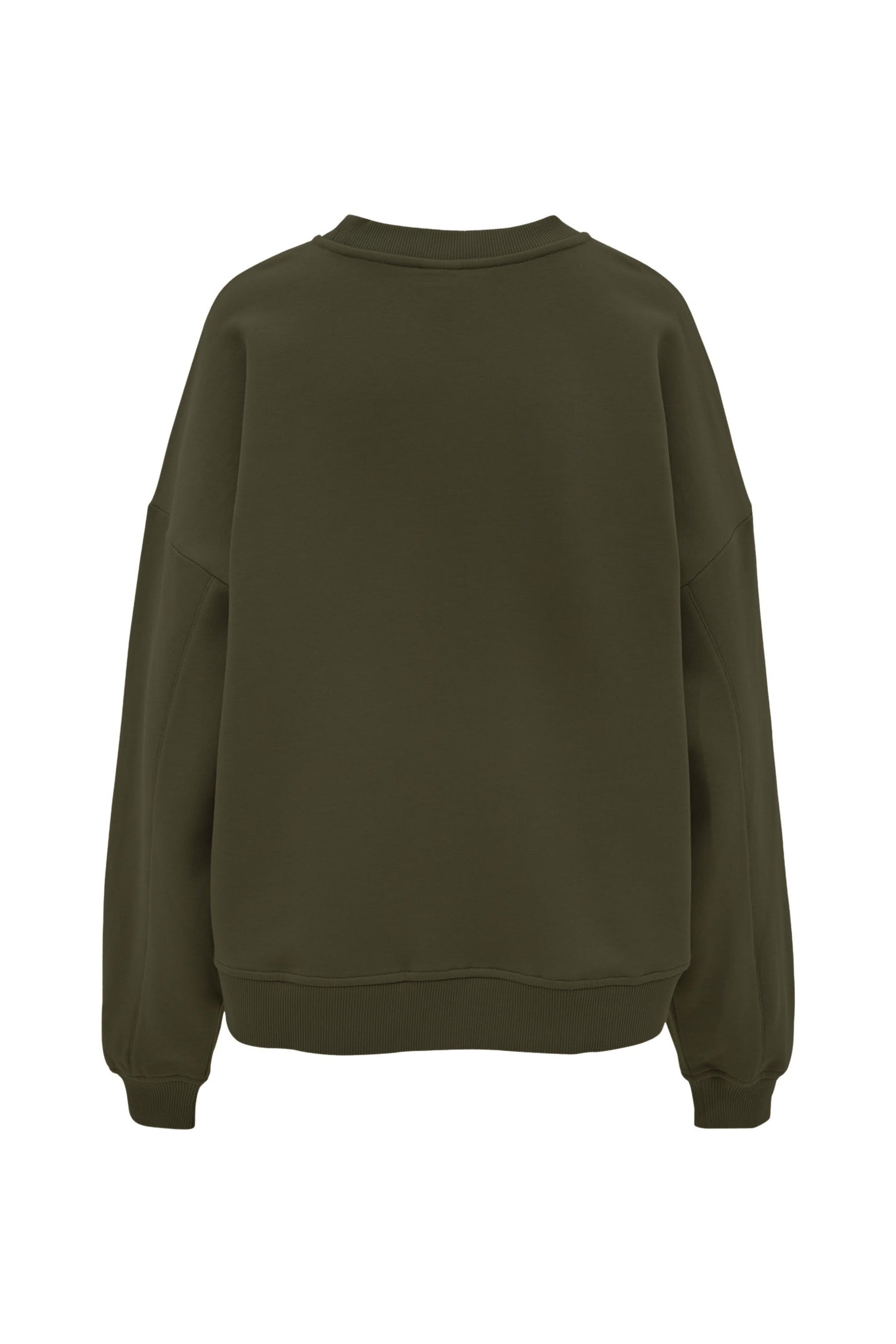 ZANY 100% ORGANIC COTTON oversized crew - Deep Moss