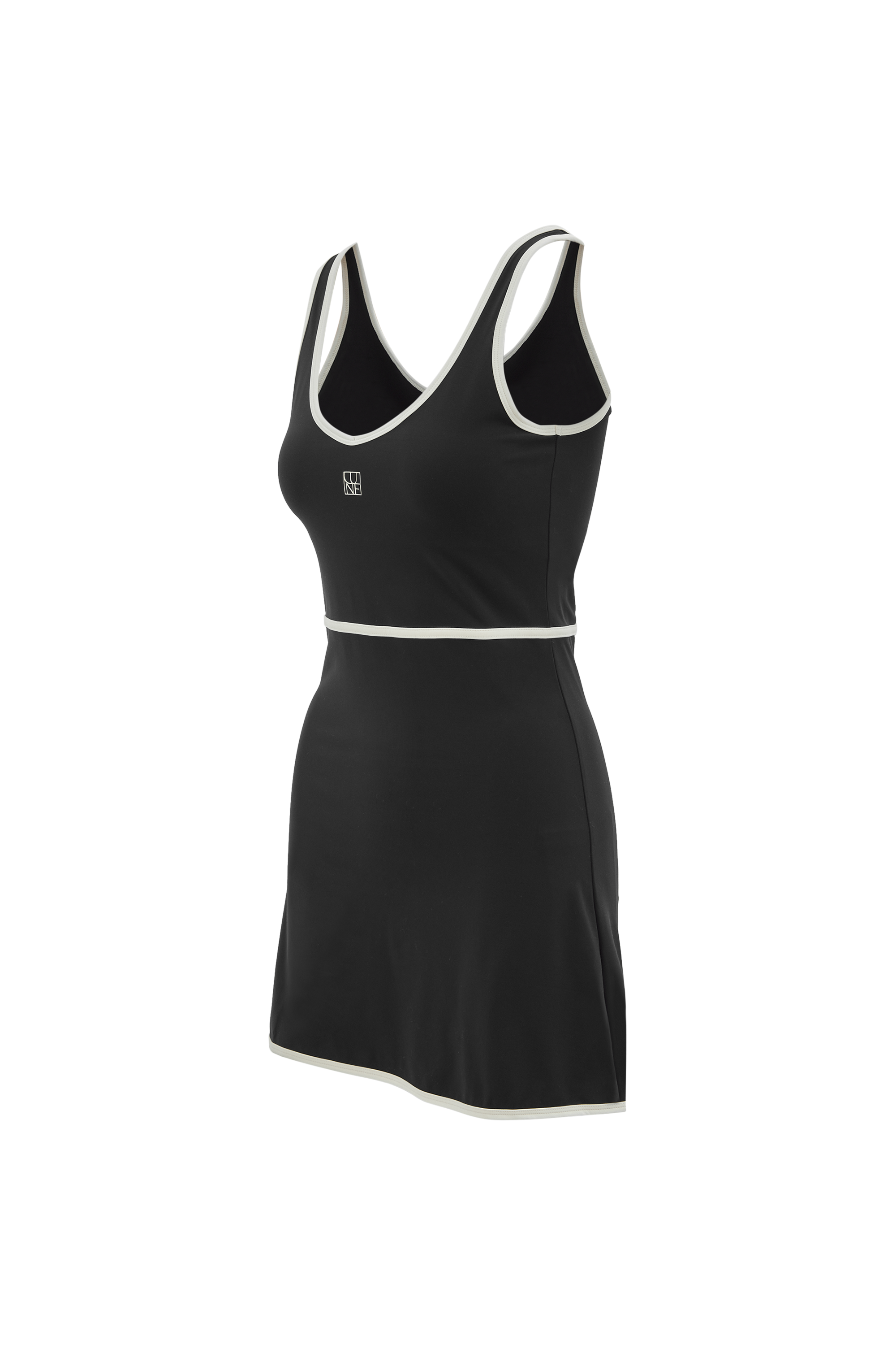 RIVER LIFT V Neck dress - Black