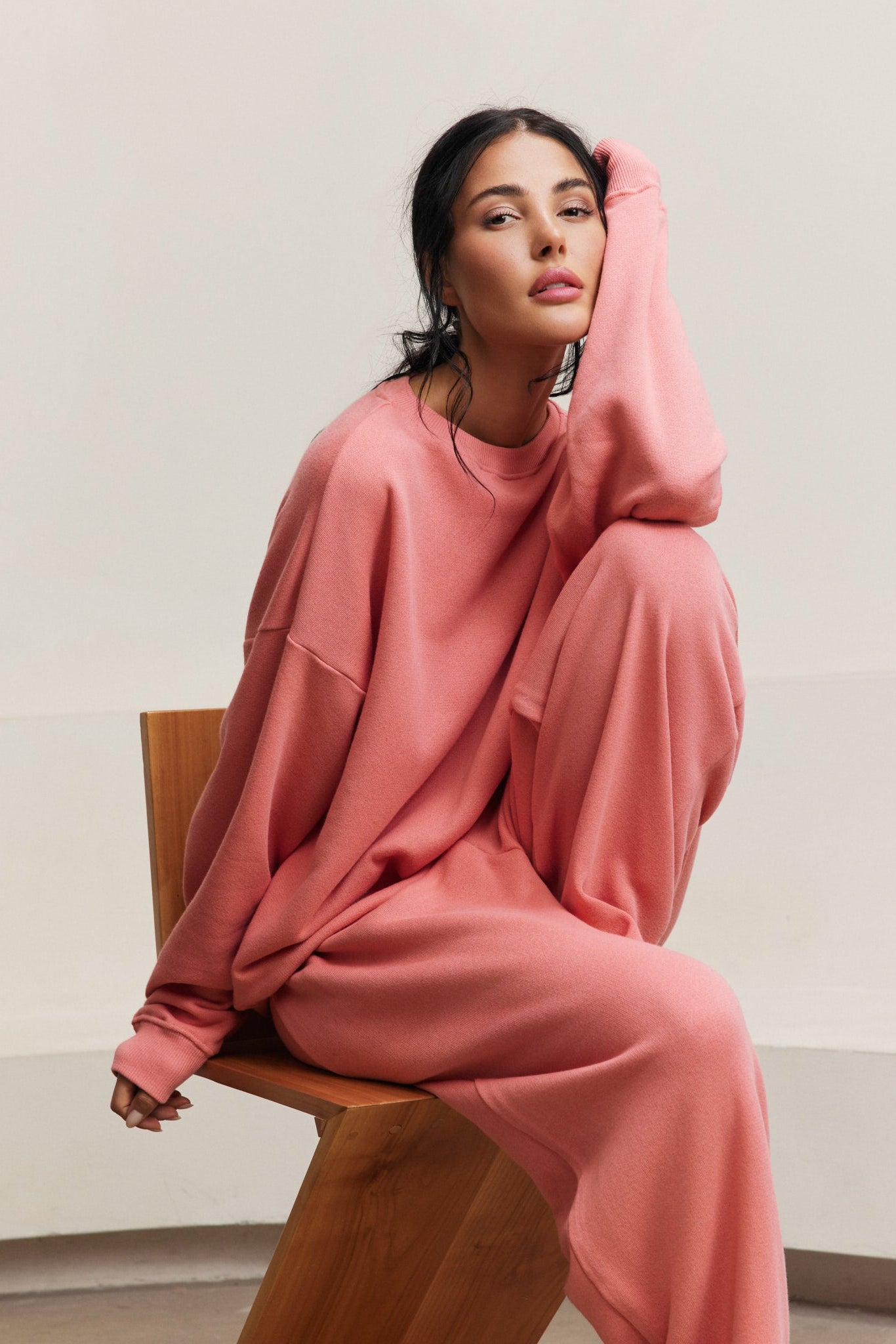 Amelia Crewneck Sweatshirt - Grapefruit