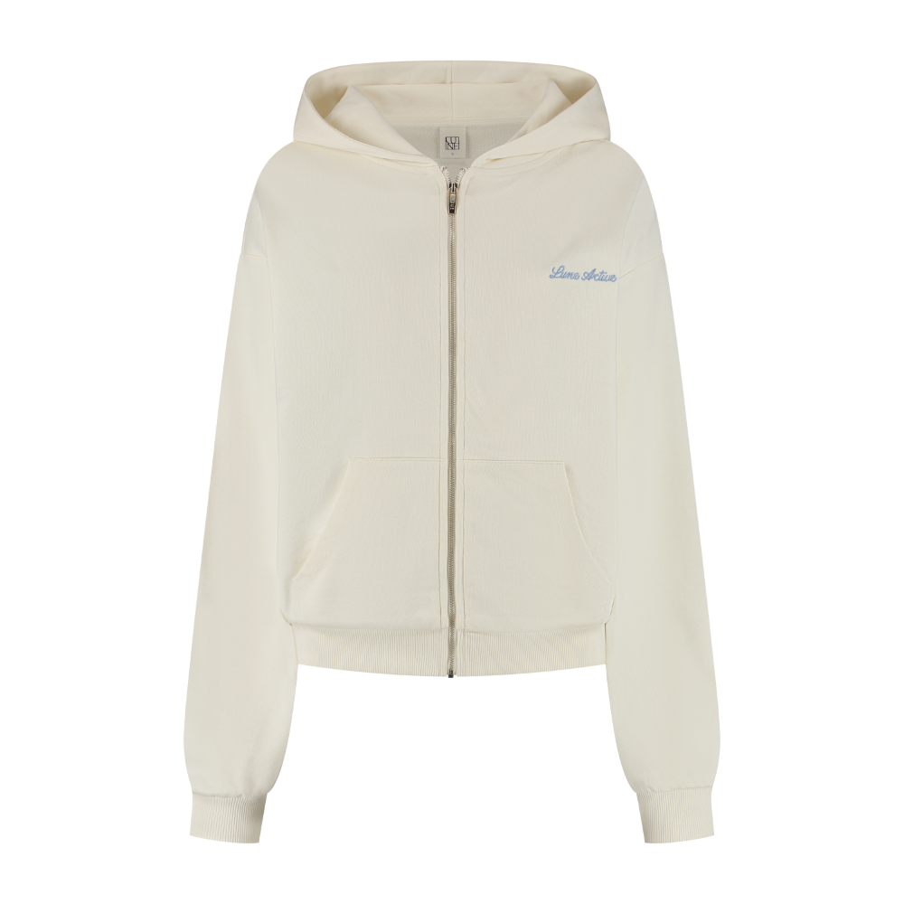 Zoya Zip Up Hoodie Sweatshirt - Marshmellow