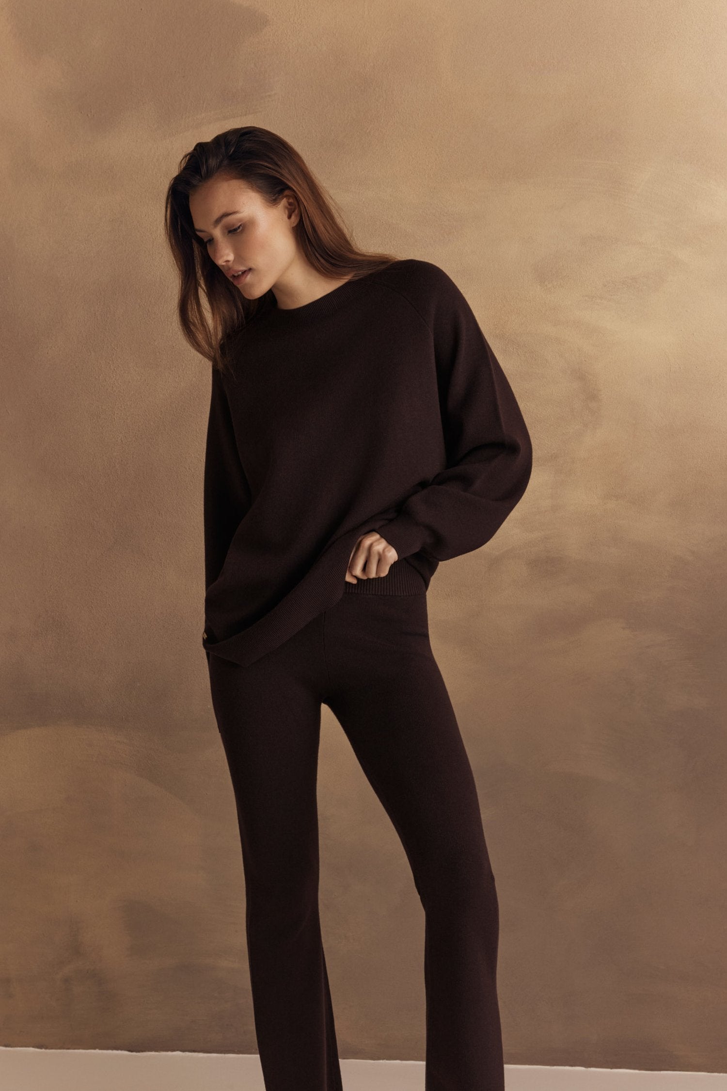Olly Kick Flared Pants -  Dark Espresso