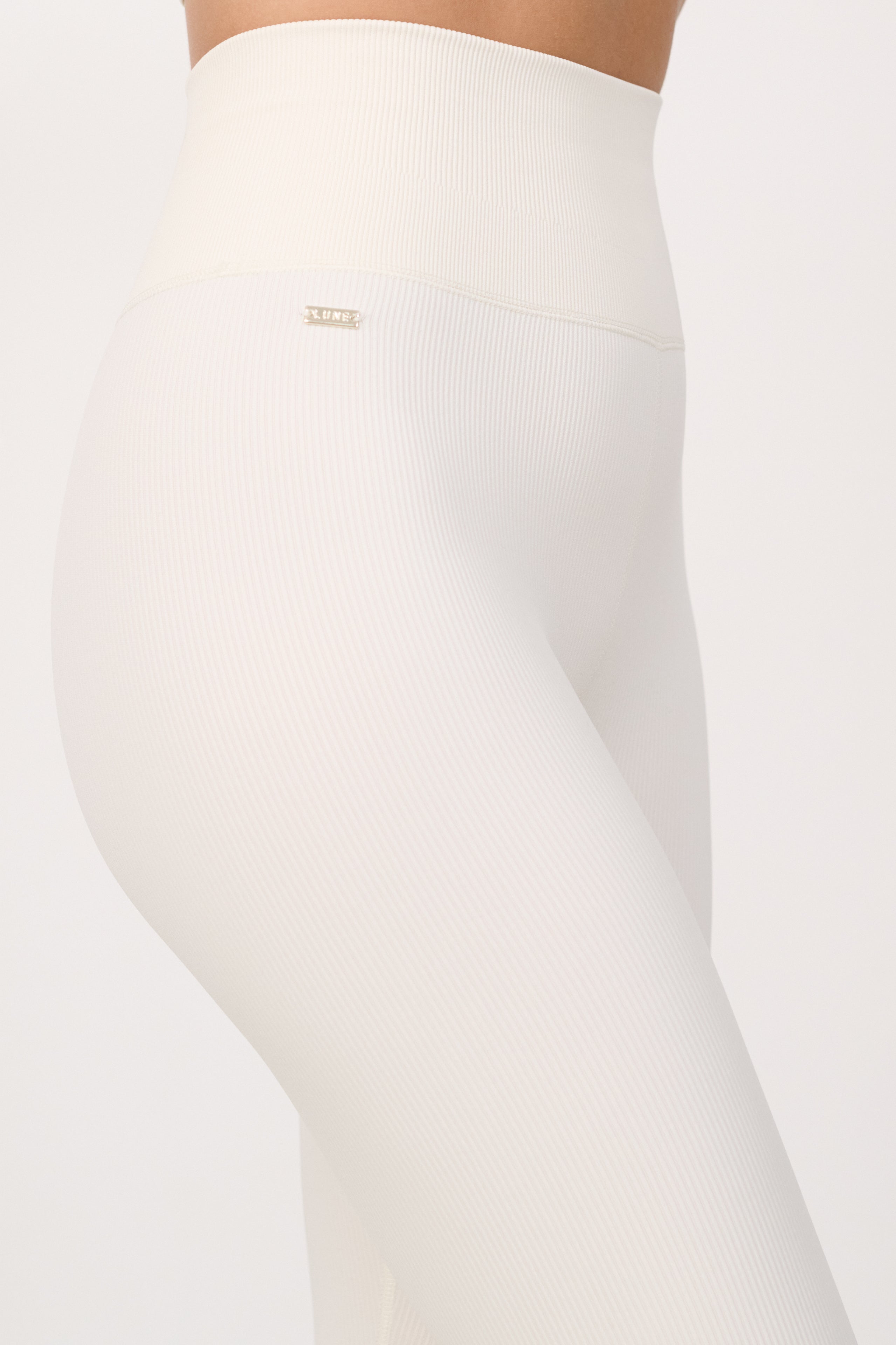 LUNA SCULPT seamless high-waisted rib legging - Marshmellow