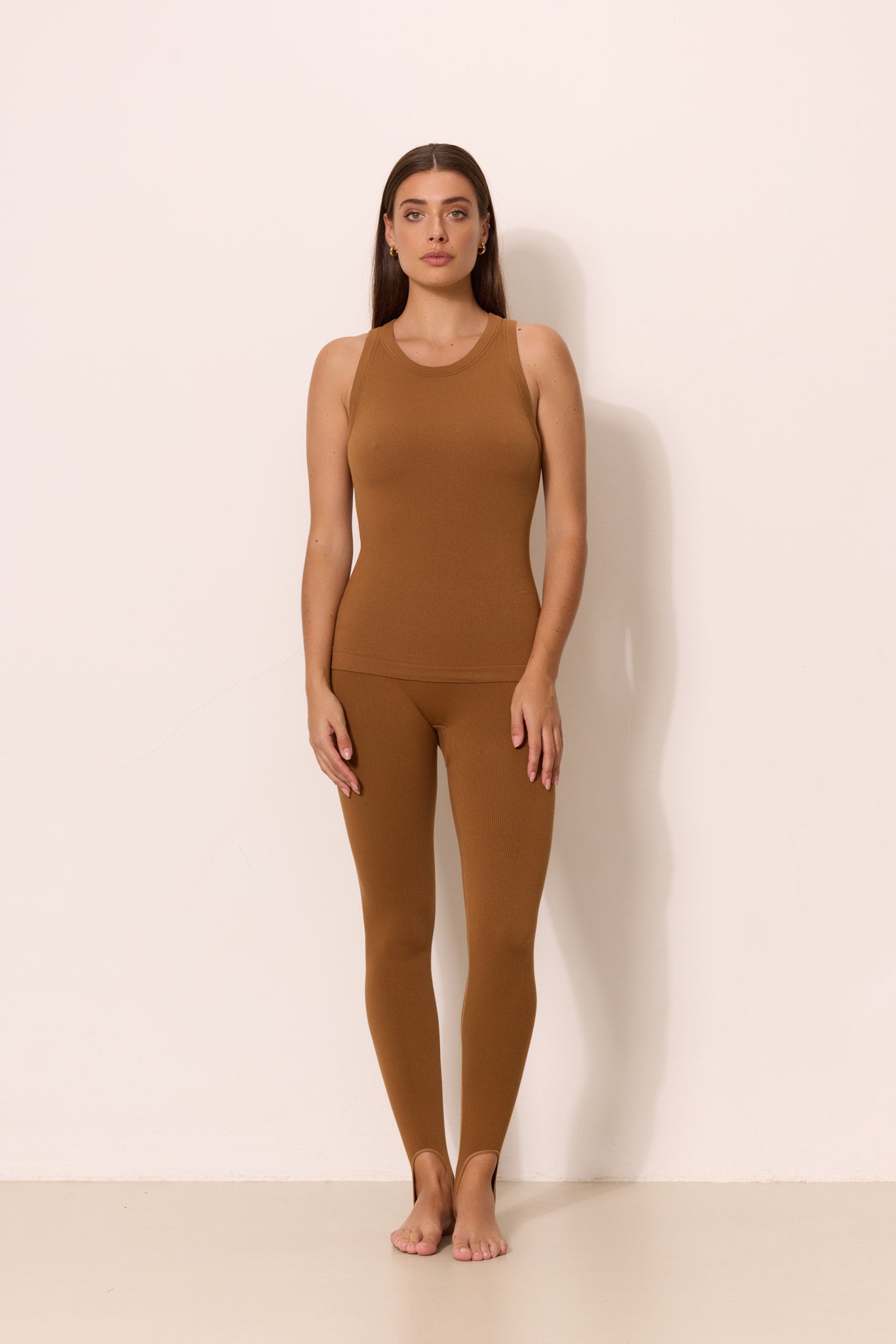 MAIA MicroModal soft rib highwaisted legging - Nuthatch