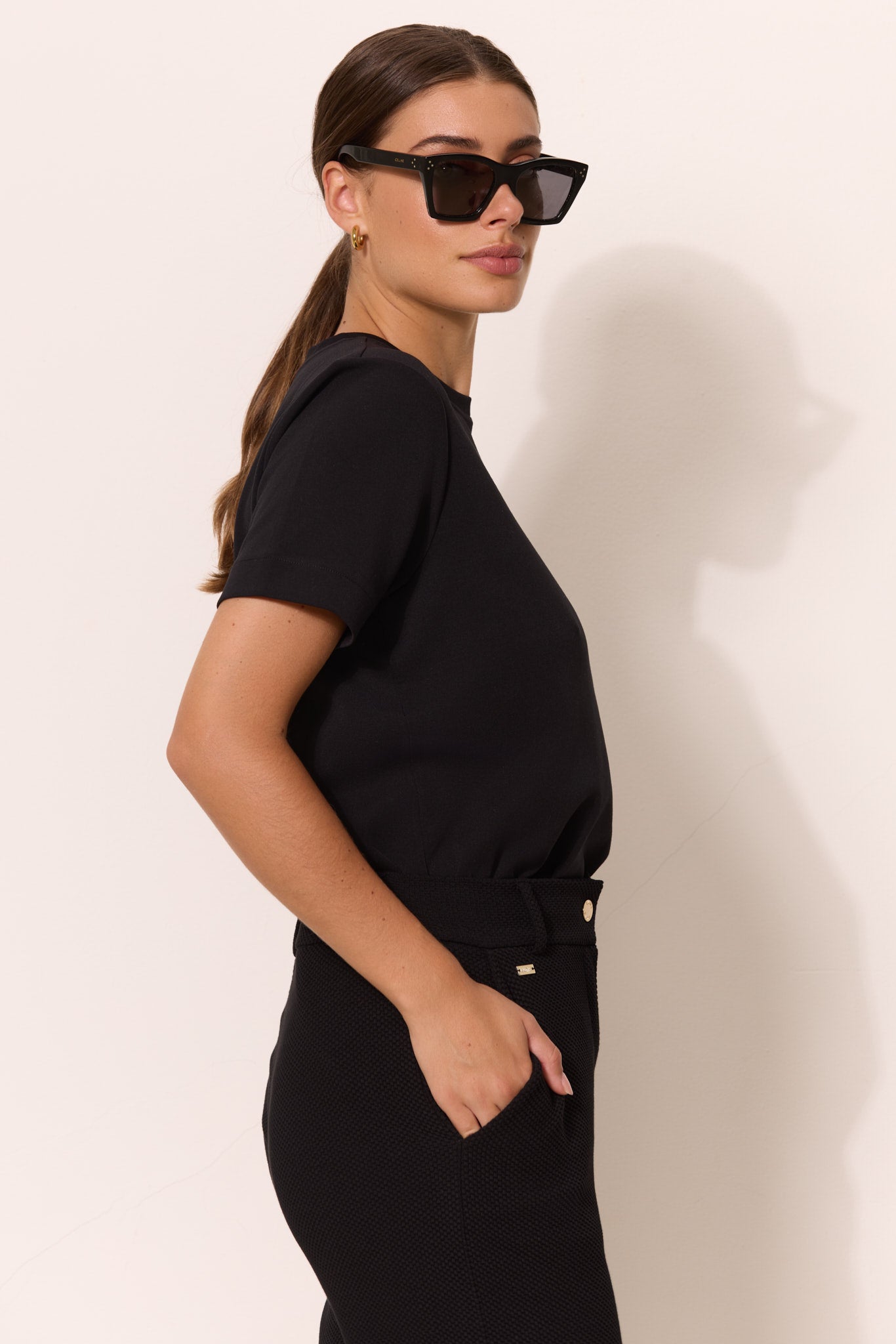 EVA modal blend tee - Black