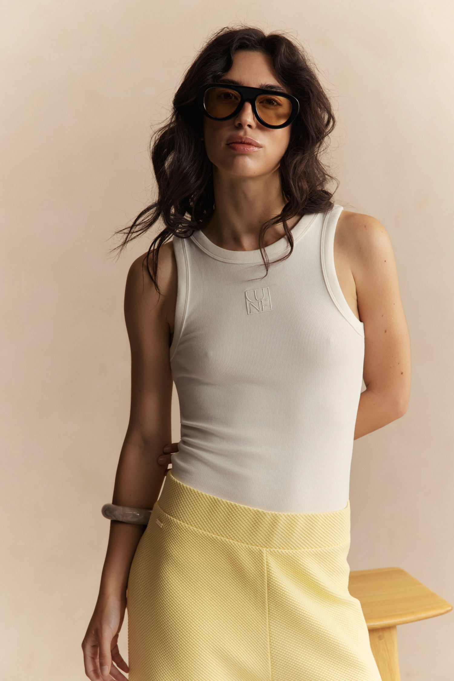 Mila Logo Soft Tanktop - Marshmellow