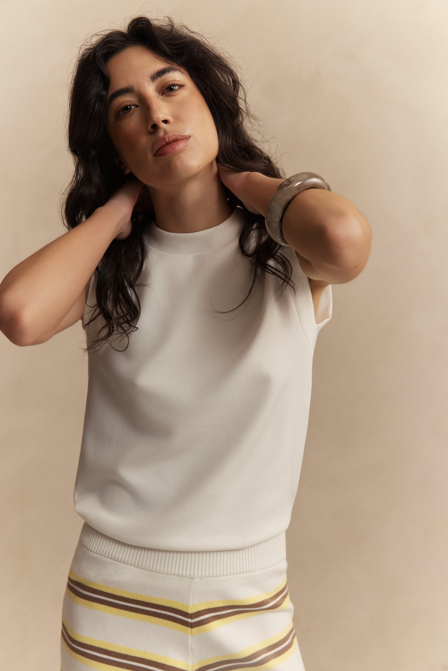 Eva Sleeveless Top - Marshmellow