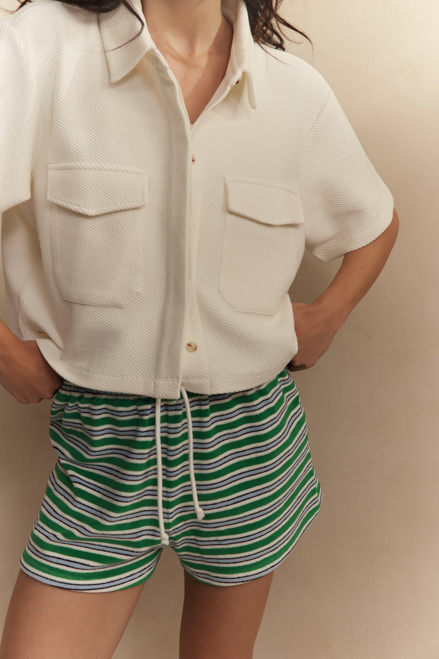 Abby Terry Shorts - Jade