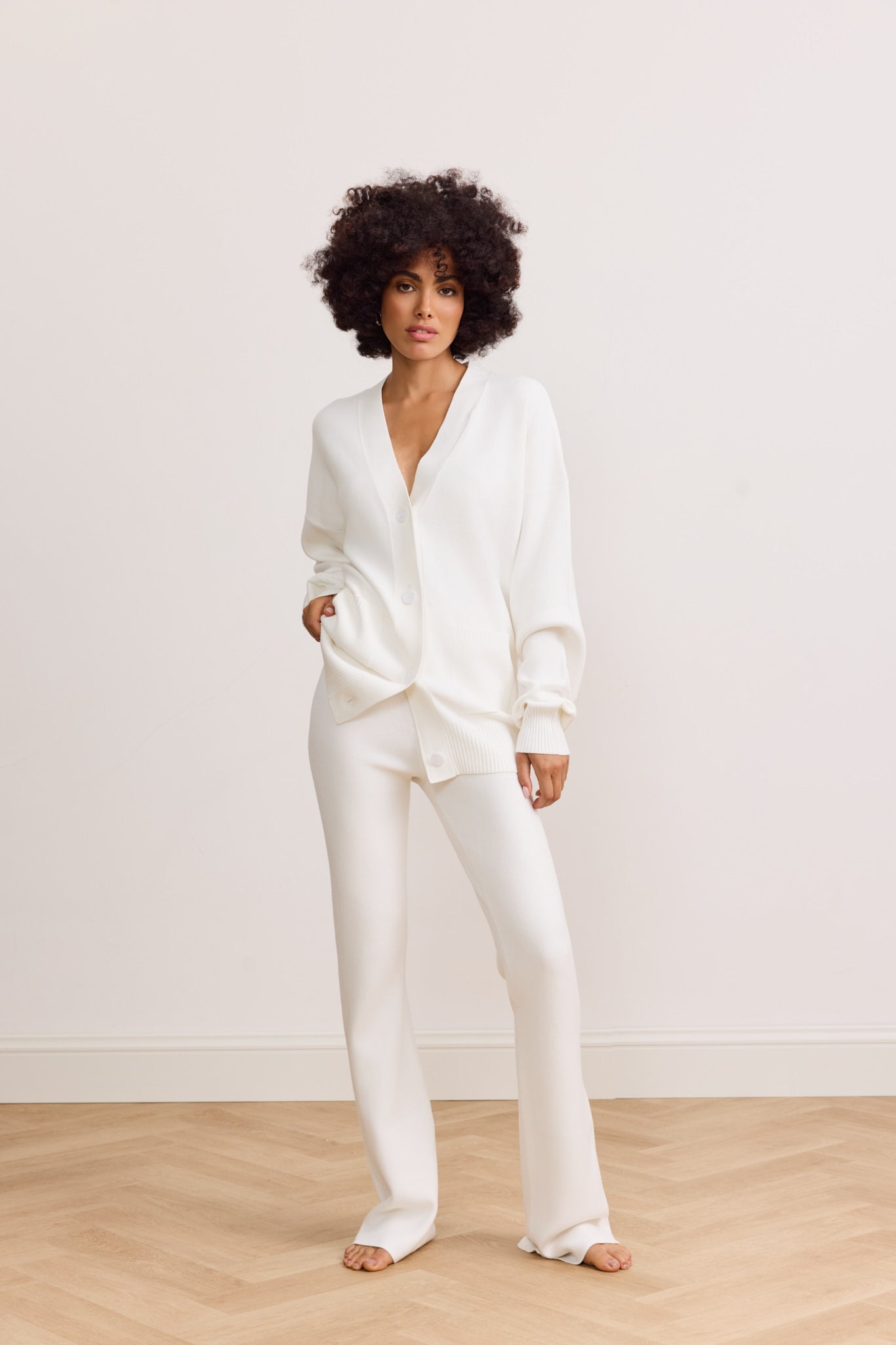 OLLY Flare pants - Marshmellow