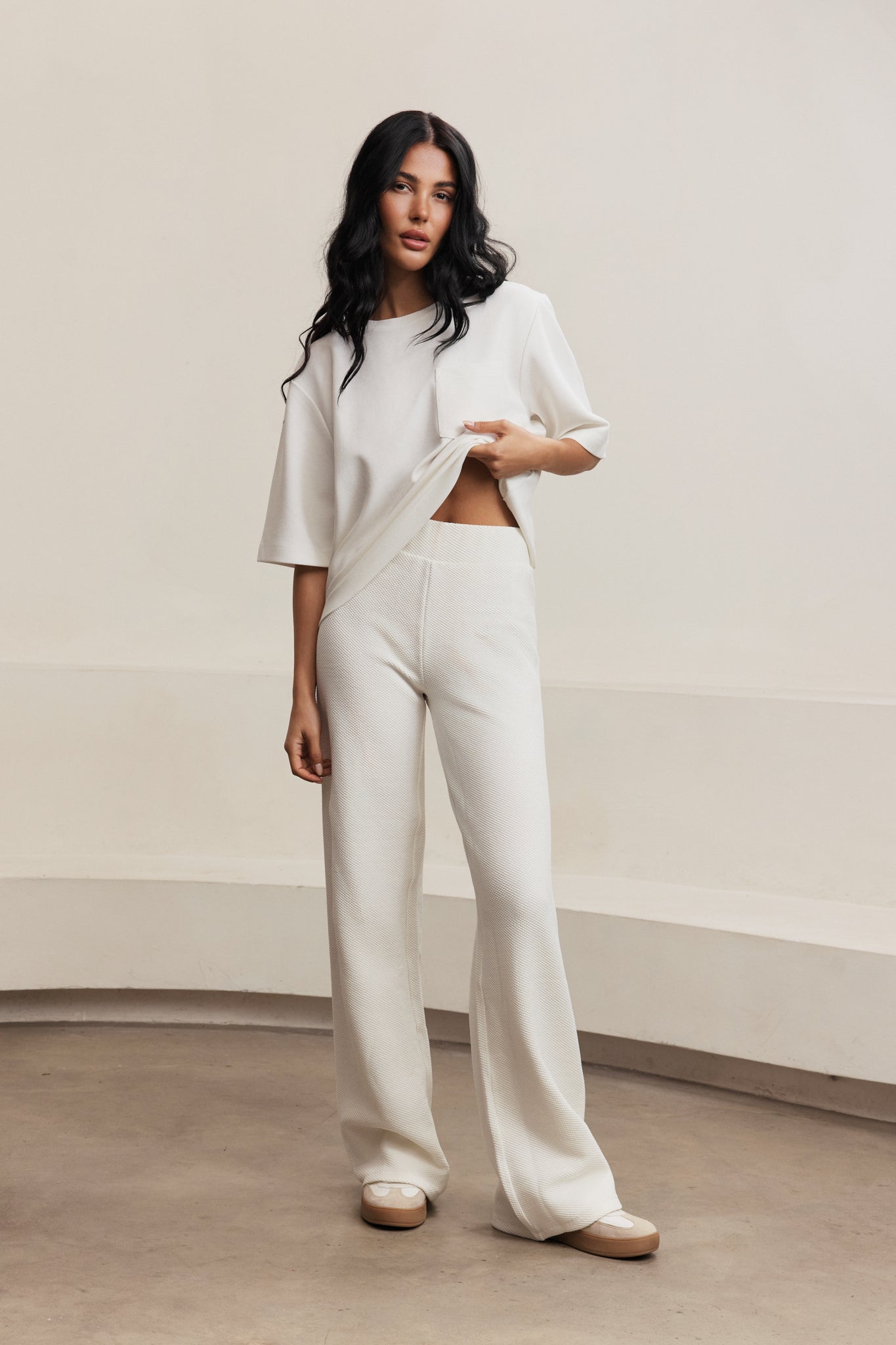 Moon Classic Flared Pants - Marshmellow