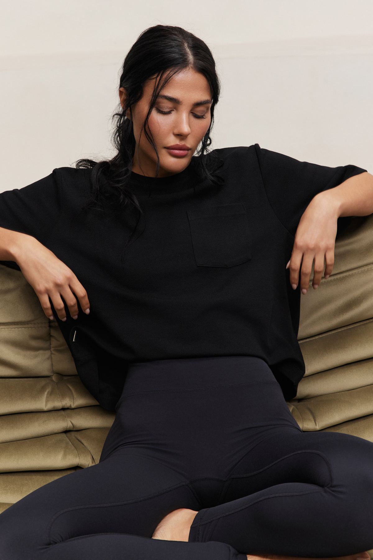 Lilly No Front Seam Legging - Black