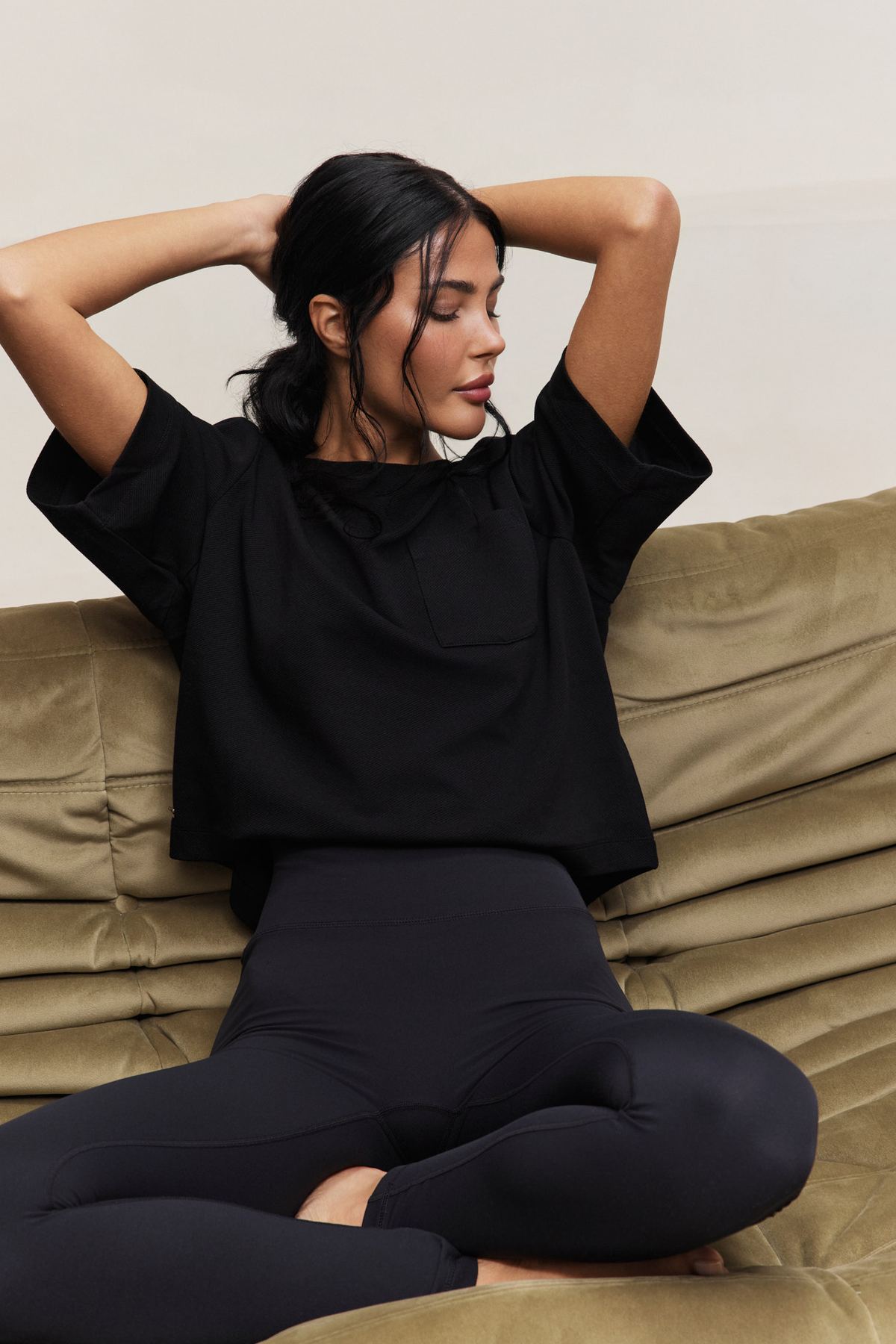 Lilly No Front Seam Legging - Black