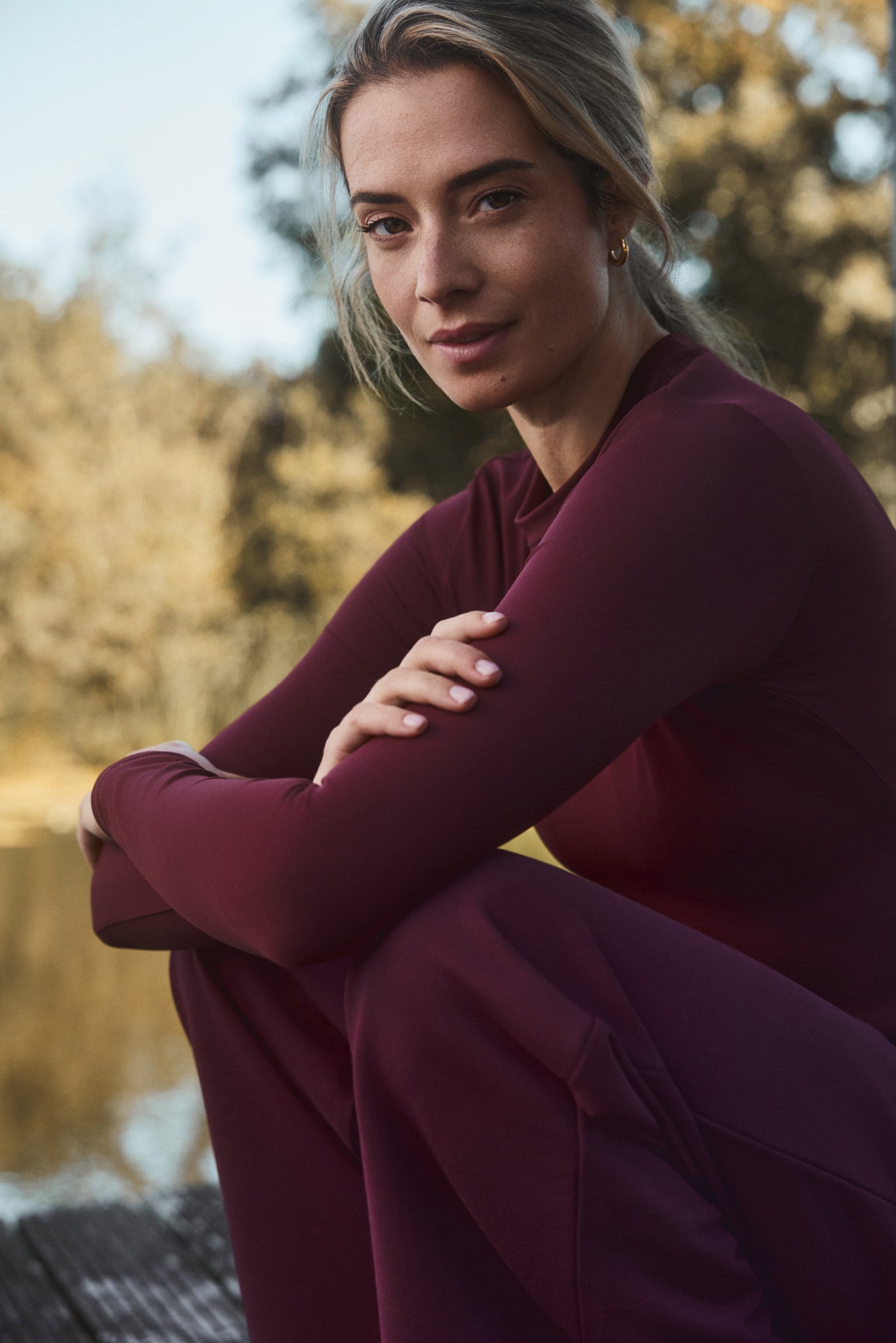 River Lift Longsleeve - Maroon