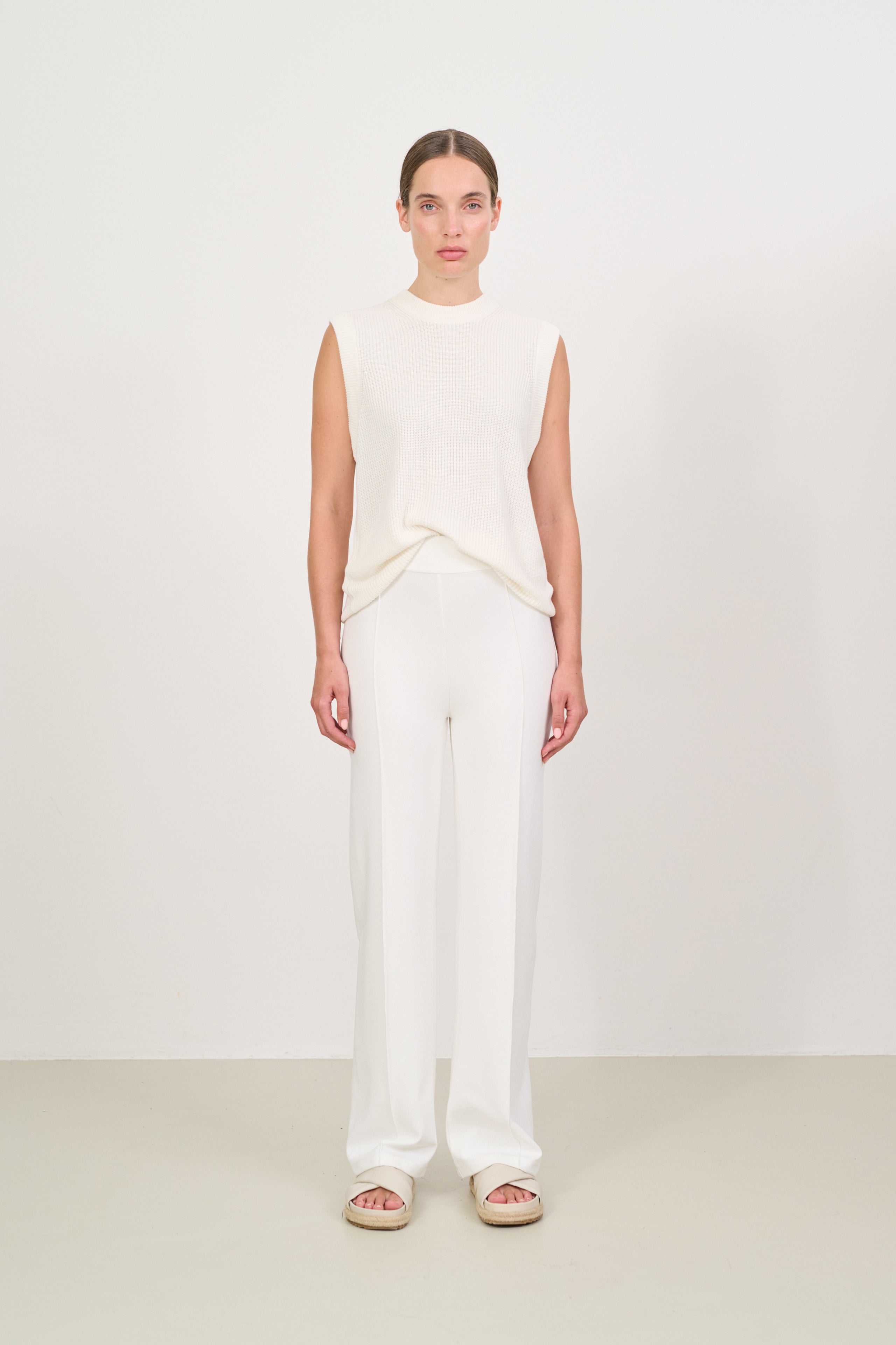 FOREST ESSENTIEL flared pants - Marshmellow