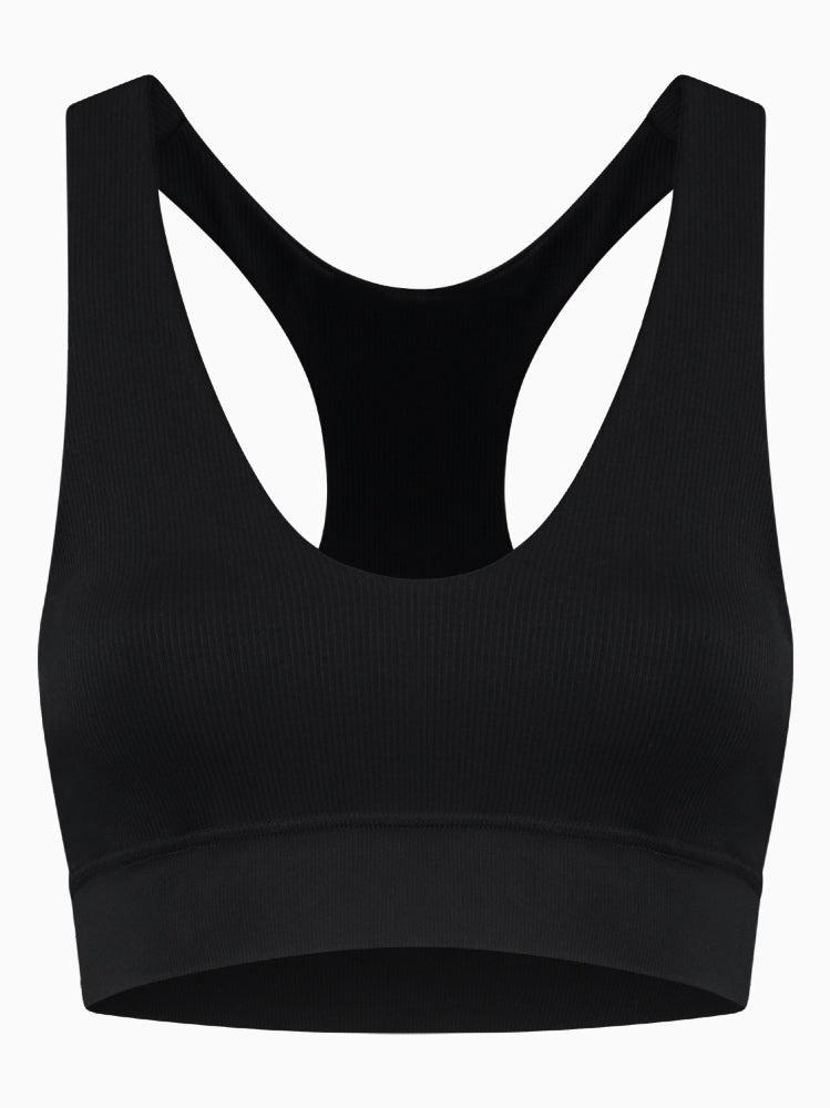 Luna SCULPT racerback bra - Black