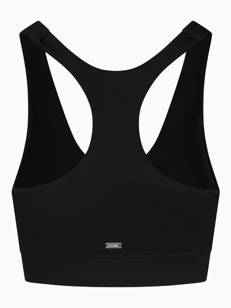 Luna SCULPT racerback bra - Black