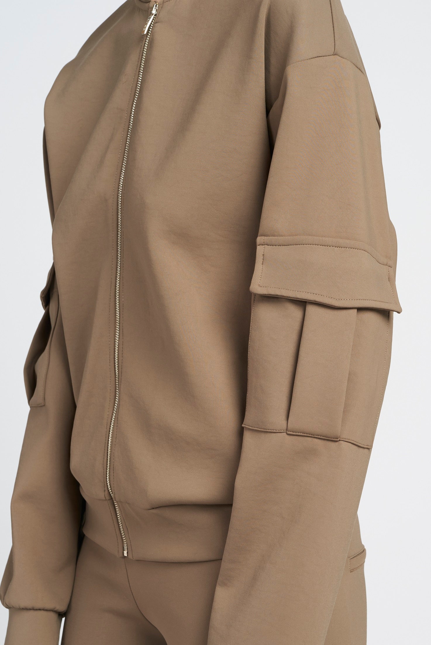 Kenny tech-jersey jacket - Burnt Olive